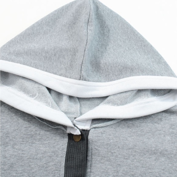 OVERSTOCKED - TODAY ONLY!! Y2K White-Black Corduroy- & Gray Exposed Seam Snap - Picture 8 of 16